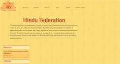 Desktop Screenshot of hindufederation.ca